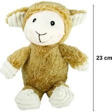 Craftivio Sevimli Peluş Kuzu Uyku Arkadaşı - 23 cm Yumuşak Bebek ve Çocuk Oyuncağı