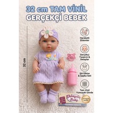 Craftivio Dilayda Baby Gerçekçi Reborn Oyuncak Bebek 32CM Tam Vinil