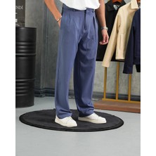 Modefendicom Baggy Kalıp Pile Detaylı Kumaş Pantolon