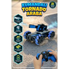 Craftivio Uzaktan Kumandalı Şarjlı Akrobatik Tank Araba Su Püskürten Işıklı Buharlı 360° Drift Arabası