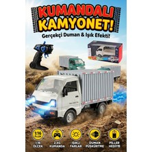 Craftivio Uzaktan Kumandalı Şarjlı Kamyonet 1:16 Ölçek Buhar Püskürten Işıklı Sesli Oyuncak Araba