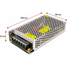 Class A Kalite 12V 16.5A Kalın Kasa Trafo, 12V 16.5A Kalın Kasa Metal LED Adaptörü