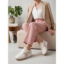 Potin Online Potinonline 5850 Kadın Yanı Çizgili Comfort Sneaker Ayakkabı