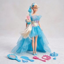 Craftivio Zengin Aksesuarlı Prenses Peri Kızı Bebek - 29 cm Oyuncak Bebek