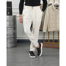 Modefendicom Toka Detaylı Çift Pile Italyan Kesim Pantolon