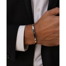 Miraç Gümüş Takı Atölyem 925 Ayar Gümüş Lüks Unisex Bileklik  (Çiftler Için De Uygundur ) (Adet:1)