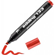 Edding Permanent Markör Kesik Uç Kırmızı ED-133