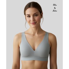 Intive Lingerie Silva Önü Arkası V Yaka Dekolteli Kalın Askılı Kopçasız Dikişsiz Hafif Desteksiz Bralet/sütyen