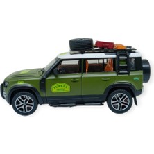 Ronanna Model Araçlar - Metal Sesli Off-Road Araba 22 cm - Yeşil (Lisinya)