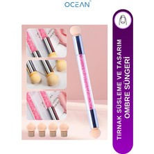 Ocean Ombre Süngeri +4 Yedek Başlıklı Pembe ASU-301