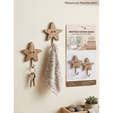 Özgürce Şık Ahşap Duvar Askı Seti – 2’li Paket, Ev ve Ofis Dekoru