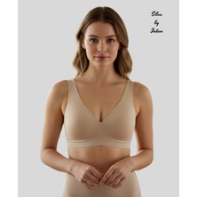 Intive Lingerie Silva Önü Arkası V Yaka Dekolteli Kalın Askılı Kopçasız Dikişsiz Hafif Desteksiz Bralet/sütyen