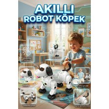 Craftivio Uzaktan Kumandalı Akıllı Robot Köpek Akıllı Saat Takip Sistemli Sese Duyarlı Buharlı Oyuncak