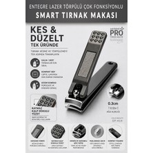 Muggio Smart Tırnak Makası Entegre Lazer Törpülü Paslanmaz Çelik