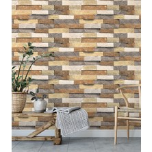 Duvarline Modern Taş Desen Kendinden Yapışkanlı Duvar Kağıdı ( 65 cm x 3 Mt)