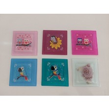 Özgürce 6'lı Dekoratif Cam Gider Kapağı Seti, Şık ve Kullanışlı Banyo Detayları