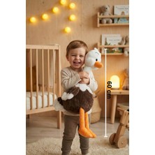 Craftivio Yumuşacık Sevimli Deve Kuşu Büyük Boy Peluş Oyuncak 60 cm