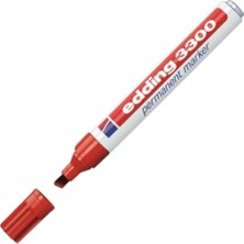 Edding Permanent Markör (Kesik Uç) Kırmızı (ED-3300)