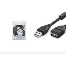 Dorasan 5 Metre USB Uzatma Kablosu Siyah