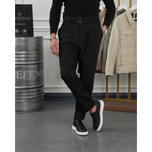 Modefendicom Toka Detaylı Çift Pile Italyan Kesim Pantolon