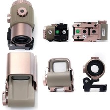 Ronanna 558-G43 Xps2 Hedef Işaretleyici Red Dot - Holografik Nişangâh, 5x Büyütmeli Set Çöl Rengi ( Lisinya )