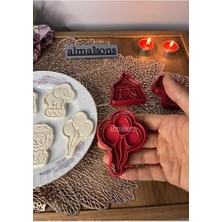 Esmo Home Almalions Sirk Hayvanları Kurabiye Kalıbı Seti - Aslan - Hamur Şekillendirici - Şeker Hamuru Kalıp- 5 Adet