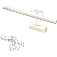 Esmo Home Ayna Üstü LED Banyo Aplik Duvar Ayna Resim Tablo 6W Gün Işığı LED Banyo Apliği Flüt LED Aplik (Beyaz)