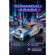 Craftivio Vardem 1:24 Ölçek Uzaktan Kumandalı Araba Full Fonksiyonlu Yarış Arabası Cool Wind