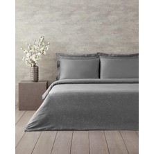 Esmo Home Taylor Lyocell Çift Kişilik Nevresim Takımı Koyu Gri