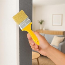Esmo Home 3’lü Kestirme Boya Fırçası Seti – Plastik Saplı, Sentetik Kıllı, Duvar, Ahşap ve Hobi Boyaları Için Uygun Fırça Seti (No: 2-3-4)