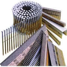 Esmo Home Grip Guard GR408HG1M 21 Derece Plastik Şerit Yuvarlak Başlı Dış Galvanizli Sıralı Çerçeve Çivileri, 7,62 cm x 0,32 cm