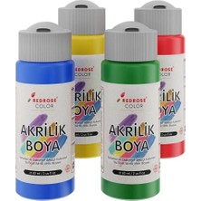 Esmo Home Ana Renkler Akrilik Boya 4'lü Set 4X60ML
