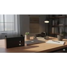 Esmo Home Siyah Wi-Fi Yönlendirici Saklama Kutusu, Wifi Kutusu Duvar Asılabilir Modem Saklama Kutusu, Tv Set Üstü Kutular, Uzaktan Kumanda Vb. 1 Adet