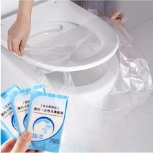 Esmo Home 50 Adet Tek Kullanımlık Klozet Örtüsü Klozet Poşeti Klozet Kapak Örtüsü