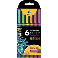 Esmo Home Ink Fineliner 6'lı Neon Klasik Ince Uçlu Kalem