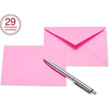 Esmo Home Greetings Zarflı Boş Kartlar, Parlak Pastel Renkler, 200 Adet