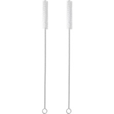 Esmo Home 2 Adet Pipet Temizleme Fırçası, Paslanmaz Çelik Içecek Pipetleri Temizleme Fırçası 2'li Set