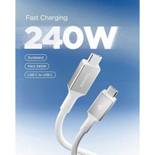 Esmo Home Usb-C To Usb-C 1.2 Metre Kablo 240W Güç/pps 2.0 Desteği Super Hızlı Şarj / 40GBPS (E-Marker Çip) Data Aktarım Hızı / 8k Görüntü Aktarım/pd Usb4 Gen3 Type-C Ekstra Dayanıklı - ACA08776