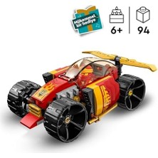 Esmo Home Kai’nin Yarış Arabası Evo 71780 – 6 Yaş ve Üzeri Kız ve Erkek Çocuklar Için Yılbaşı Hediyesi Fikri, Oyuncak Araba ve Kai Minifigürü Içeren Yaratıcı Oyuncak Yapım Seti (94 Parça)