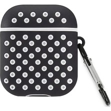Ronanna Newface Apple Airpods 3 (3.nesil) Spor Delikli Kılıf - Siyah-Beyaz