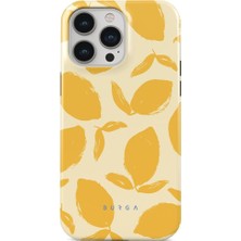 Esmo Home Burga 14 Pro Için Magsafe ile Uyumlu Tough Kılıf, Lemon Tart