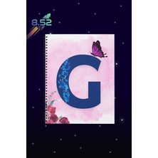 Sekizelliiki G Harfi Baskılı Spiralli Defter