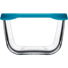 Esmo Home Snow Box Saklama Kabı 275 cc Plastik Turkuaz Kapaklı