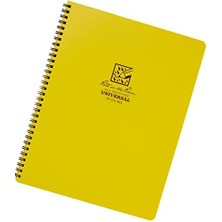 Esmo Home In The Rain Maxi Notebook Spiral Bound Beyaz/sarı (Size 8.5 x 11)