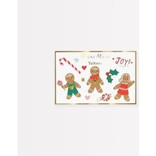 Esmo Home - Gingerbread Temporary Tattoos - Zencefilli Kurabiye Geçici Dövme