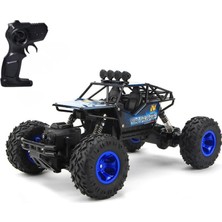Esmo Home Oyuncak 2.4ghz Uzaktan Kumandalı Full Fonksiyon Şarjlı 4x4 Arazi Aracı Rc Rock Crawler (Mavi)