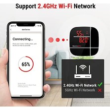 Esmo Home TP90 Wifi App Kontrollü Sıcaklık ve Nem Termometresi