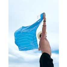 Esmo Home Pamuk Extra Large (90 x 180 Cm) Plaj Havlusu, Oeko-Tex Sertifikalı, Süper Yumuşak Deniz Havlusu, Hafif, Kum Tutmaz, Yıkanmış, Hızlı Kurur(Açık Mavi)