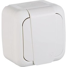 Esmo Home Topraklı Kapaklı Beyaz Priz