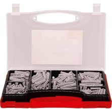 Esmo Home Red-Box Ux/sx Plus, Dübel Kutusu, 160 Evrensel Dübel, Ux & 130 Genişletme Dübelleri Sx Plus, Önceden Sınıflandırılmış Dübel Seti, Çok Sayıda Yapı Malzemesi ve Sabitleme Için